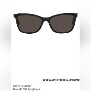 YSL Black 502 sunglasses